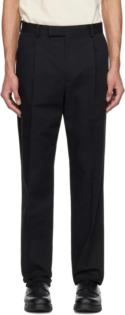 Wacko Maria Black Pleated Trousers 1