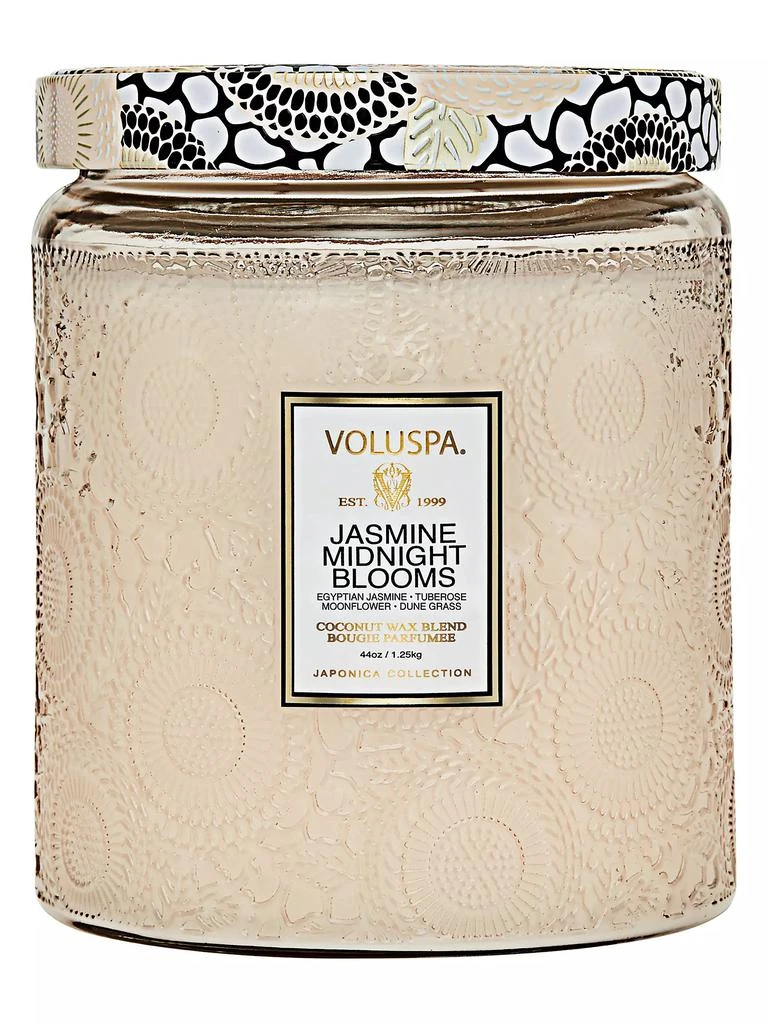Voluspa Japonica Jasmine Midnight Blooms Lux Candle 1