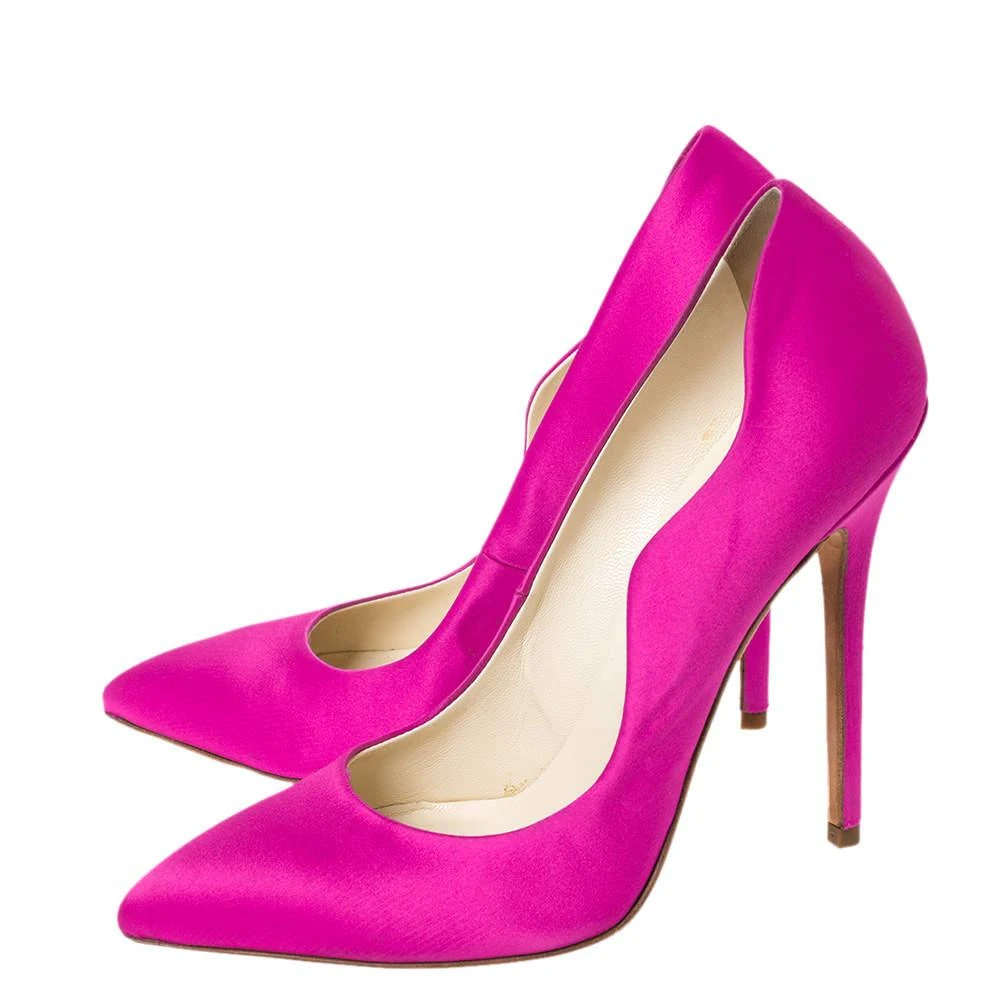 Brian Atwood Brian Atwood Fuchsia Satin Besame Pumps Size 37 4