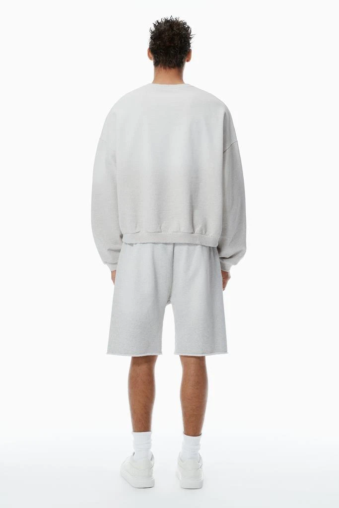 Alexander Wang Unisex Logo Oversized Cotton Terry Sweat Short 4