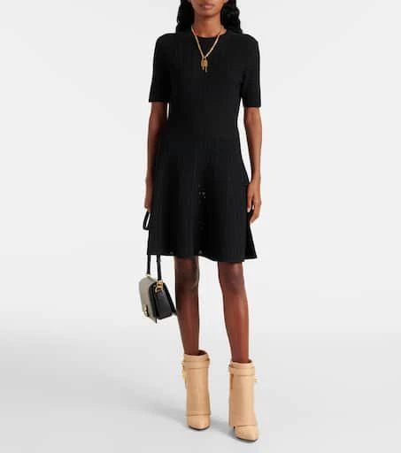 Givenchy Shark Lock raffia-effect ankle boots 2