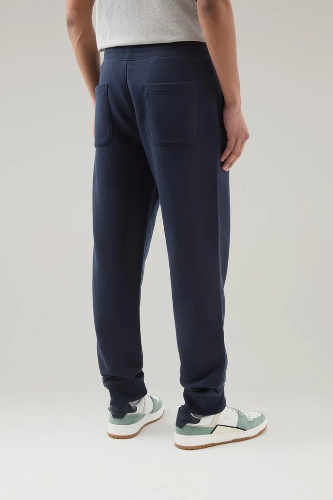 Woolrich Sweatpants in Brushed Cotton Fleece - Men - Gray 3