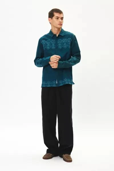 Native Youth Native Youth Gage Embroidered Long Sleeve Button-Down Shirt 3