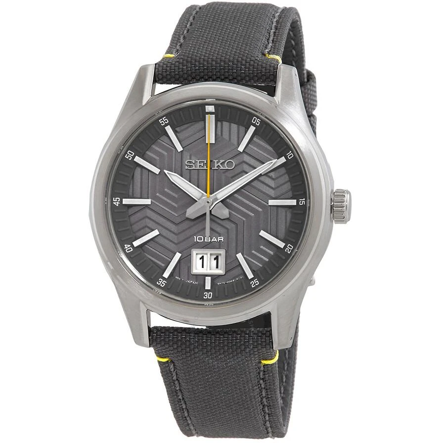 Seiko Quartz Grey Dial Men's Watch SUR543 1