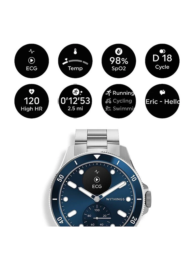 Withings Scanwatch Nova Premium Heart Health Hybrid Smartwatch - 42MM 3