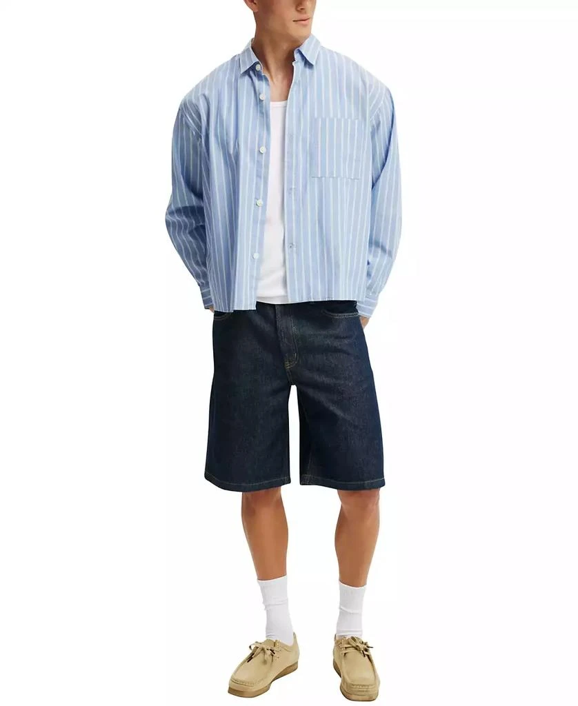 Cotton On Men's Baggy Denim Shorts 5