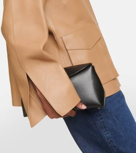 Totême Army oversized leather jacket 5