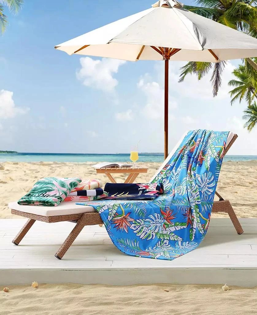 Tommy Bahama Home Leafy Paradise Cotton Oversized Beach Towel, 72" x 36" 1