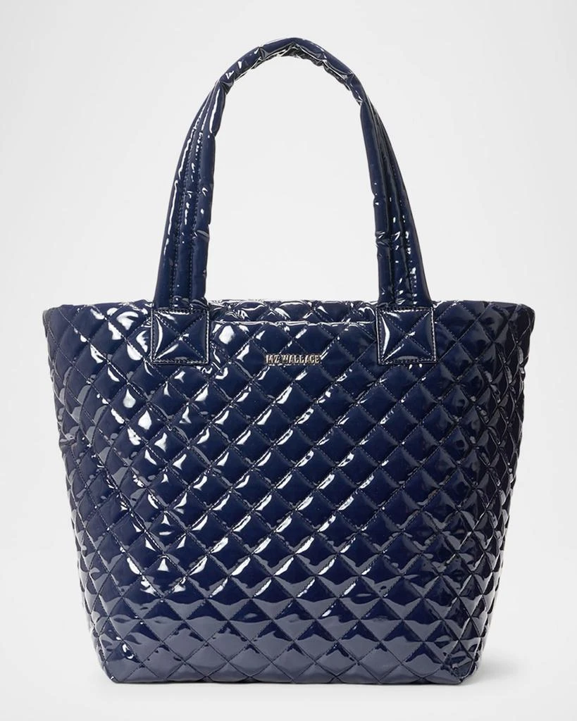 MZ Wallace Metro Deluxe Medium Quilted Patent Tote Bag 1
