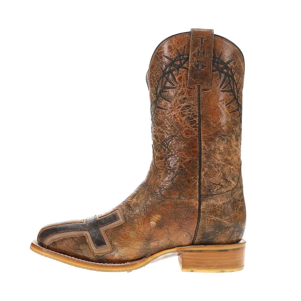 Tin Haul John 3:16 Square Toe Cowboy Boots 3