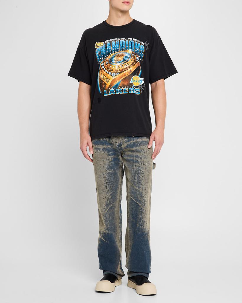DOMREBEL Men's Los Angeles Lakers Graphic T-Shirt