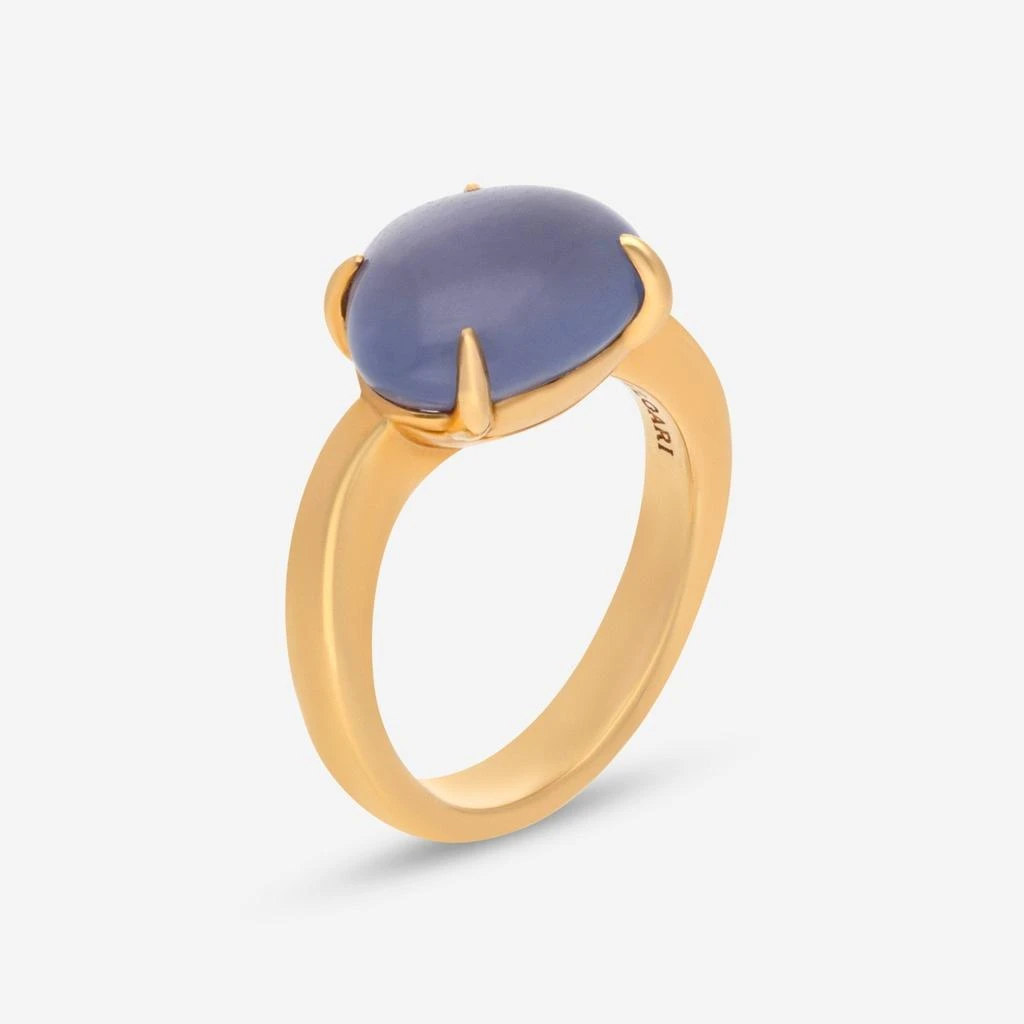 BVLGARI Bulgari Sassi 18K Yellow Gold Calcedonium Ring 346973 1