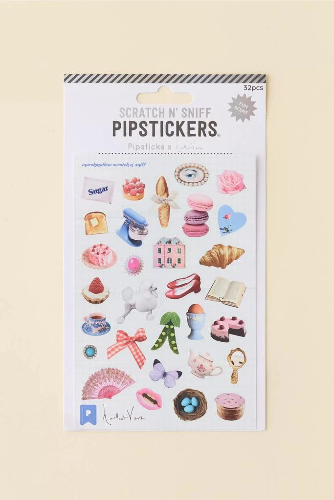 PIPSTICKS PIPSTICKS X Haricot Vert Nostalgic Character Scratch
n Sniff Scented Sticker Sheet