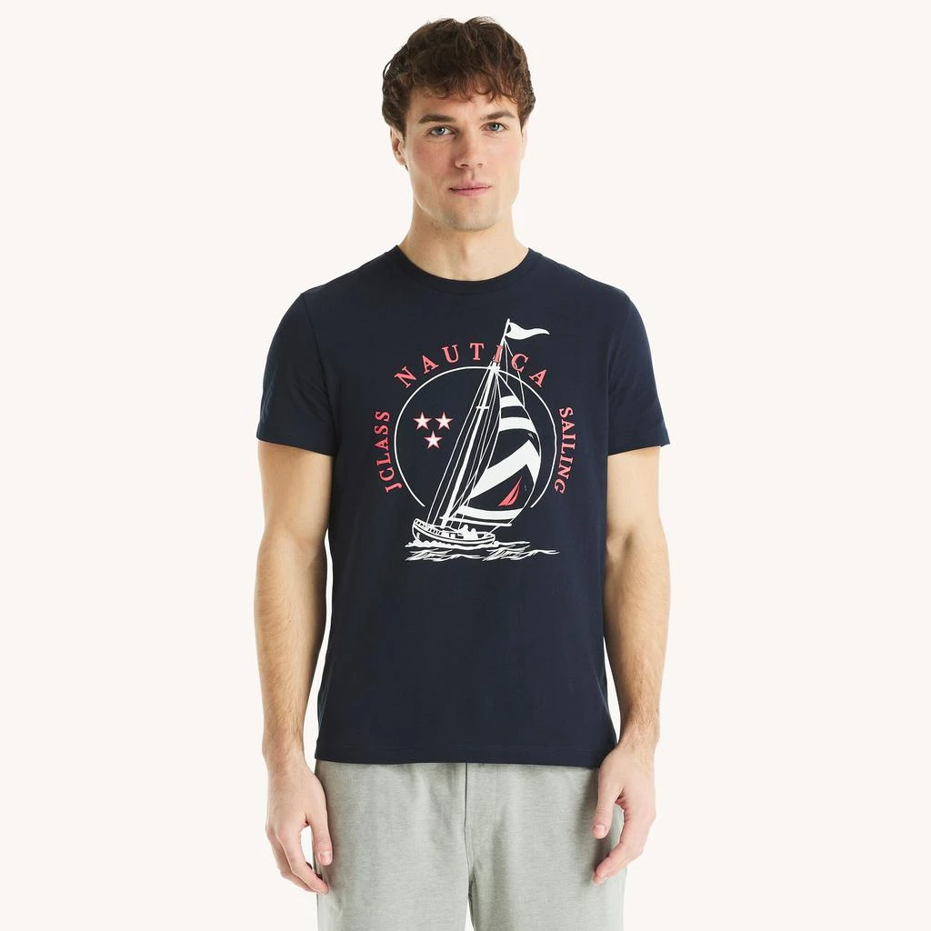 Nautica Mens Sailing Graphic T-Shirt 1