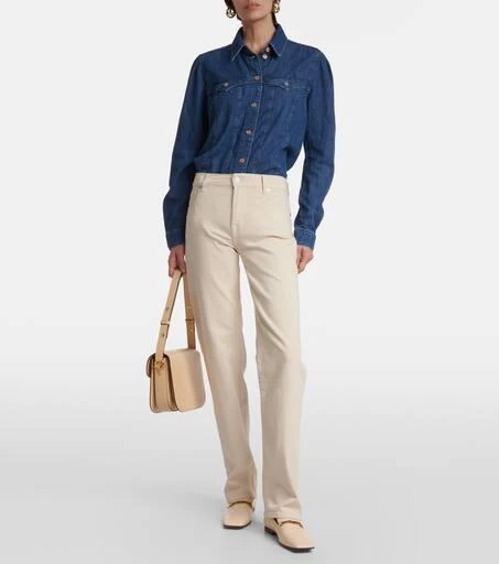 7 For All Mankind Ellie mid-rise straight jeans 7