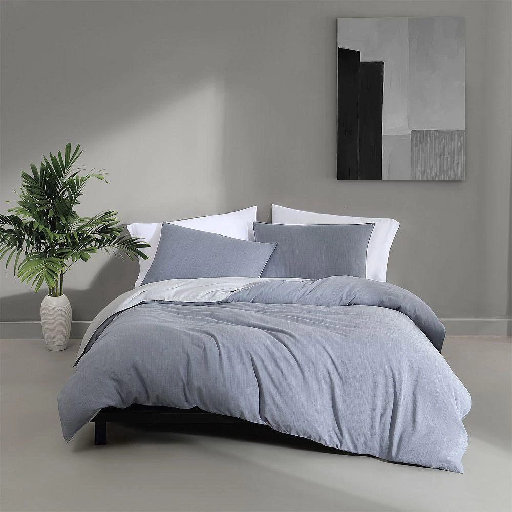 Calvin Klein Reversible 3 Piece Duvet Cover Set, Queen 2