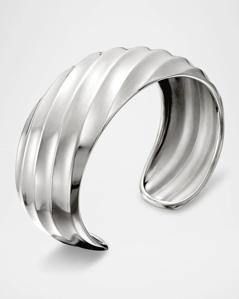 David Yurman Cable Edge Cuff Bracelet in Silver, 24mm 3