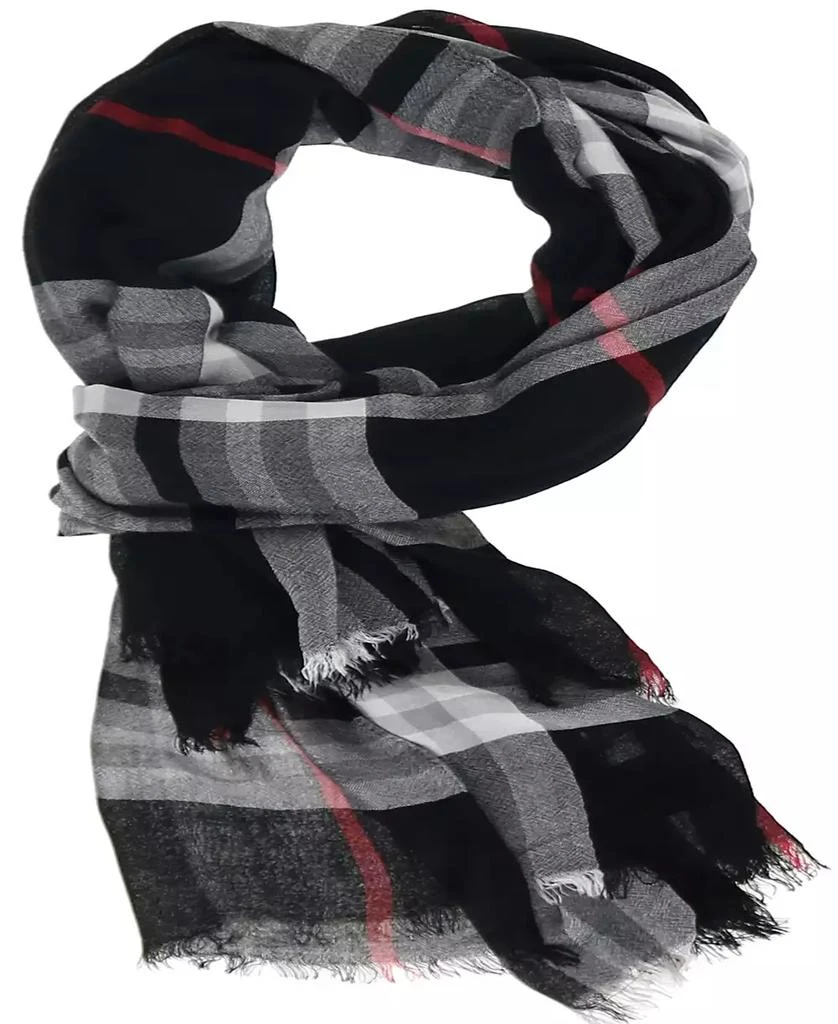 Fraas Women's Signature Plaid Lightweight Evening Wrap 2