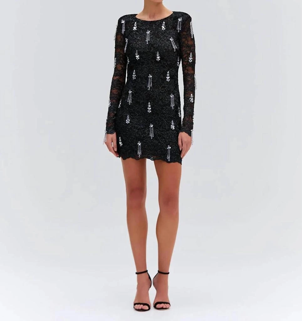 metallic beaded mini dress Océane Vêtements