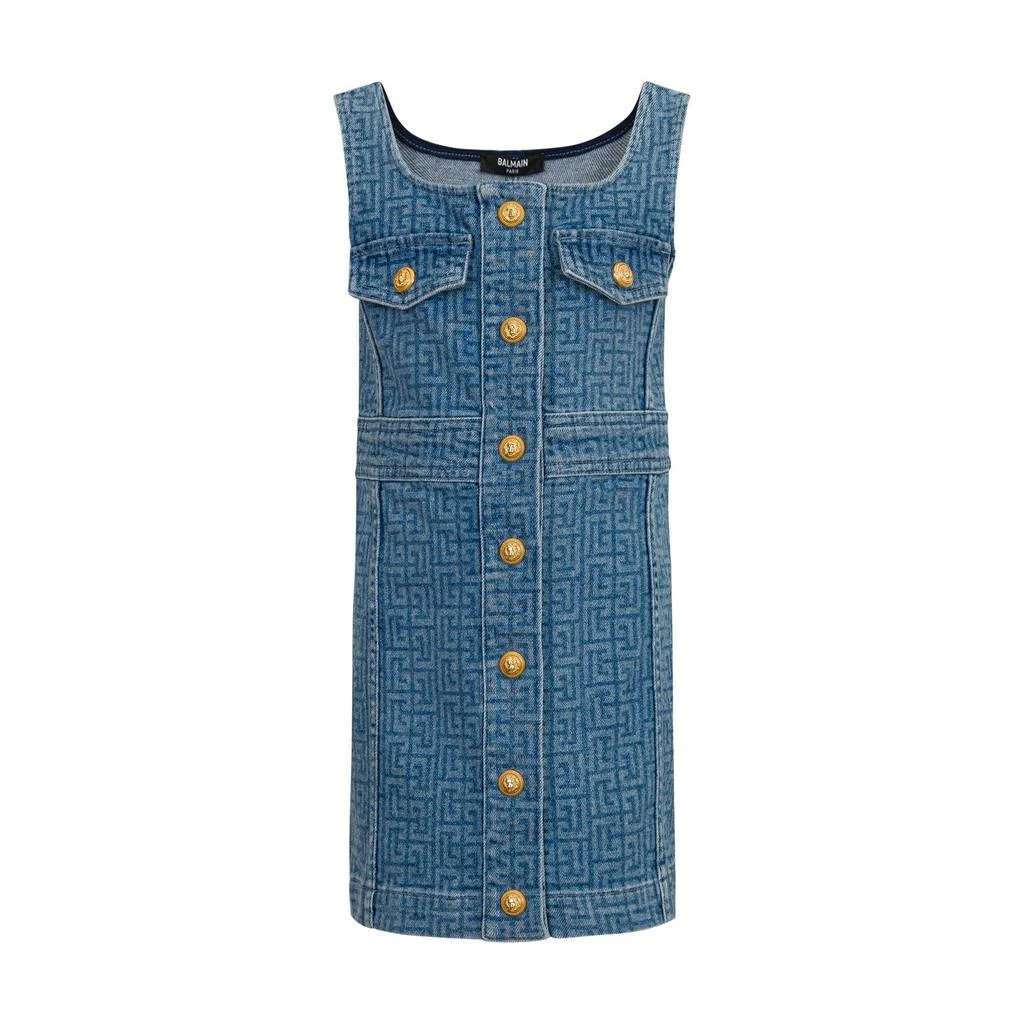 white christmas dresses Balmain Denim Mini Dress – Balardi