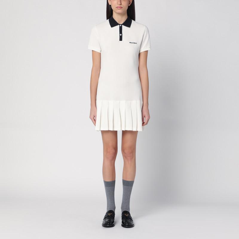 Miu Miu Black/white cotton dress