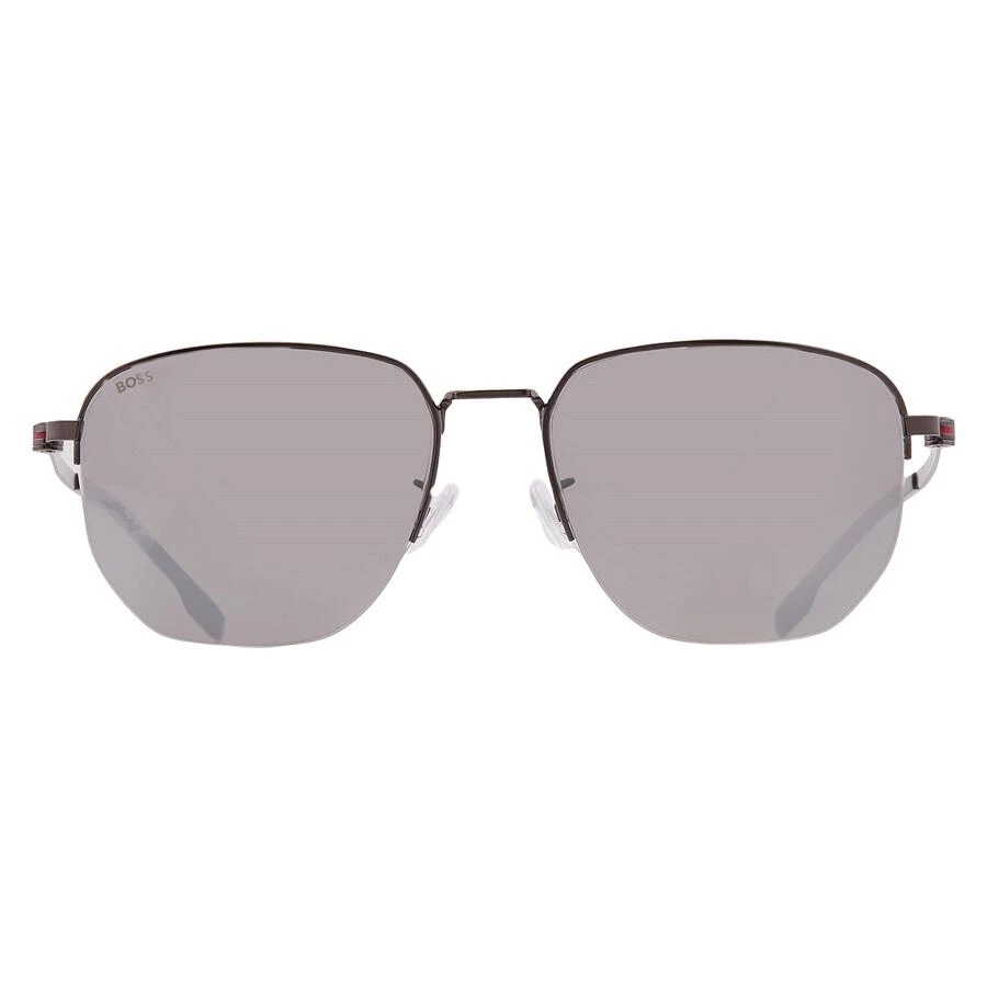 Hugo Boss Silver Mirror Sport Men's Sunglasses BOSS 1538/F/SK 0R80/T4 57