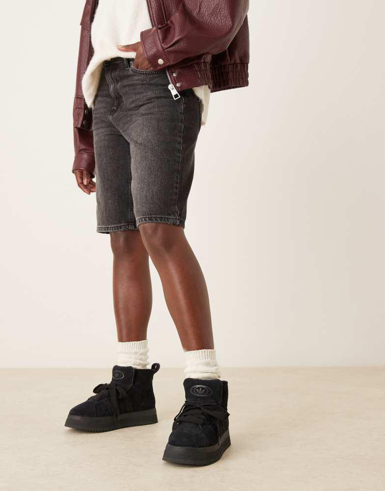 Adidas adidas Originals Campus 00s winter mid shoes in core black