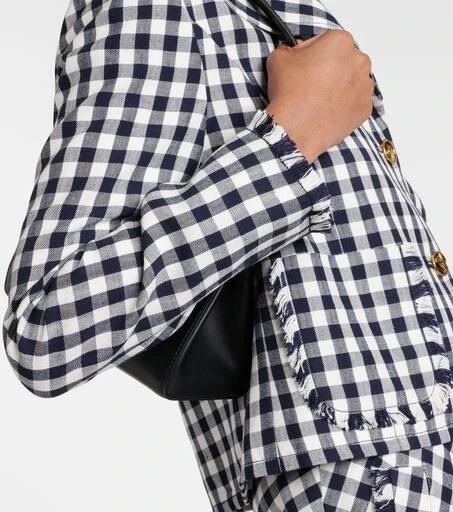 ETRO Gingham cropped blazer 5