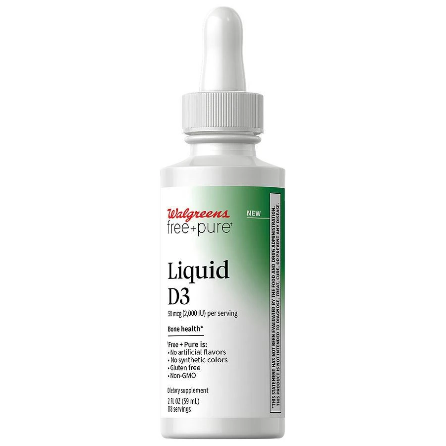 Walgreens Free & Pure Liquid D3 3
