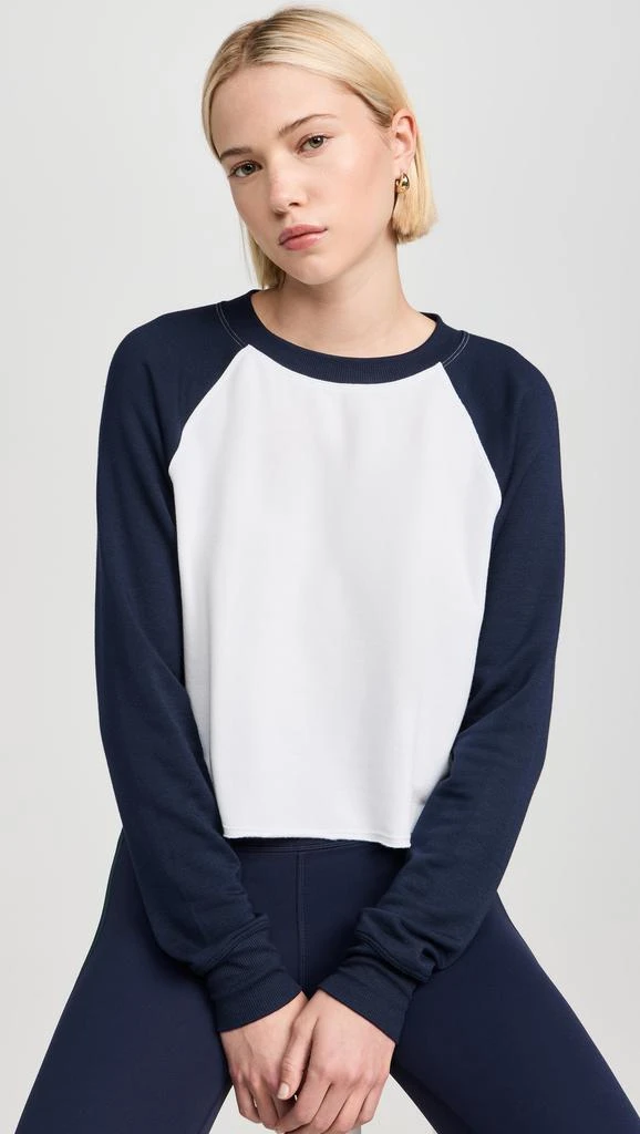 Splits59 Cropped Warm Up Fleece Sweatshirt 1