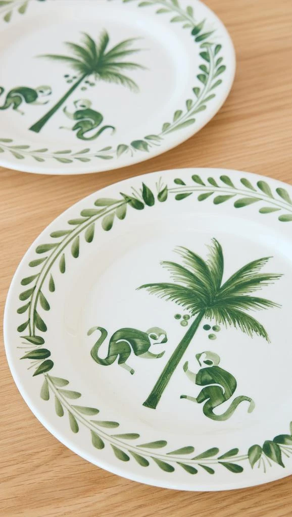 JOHANNA ORTIZ Dark Jungle Saimiri Dessert Plates 5