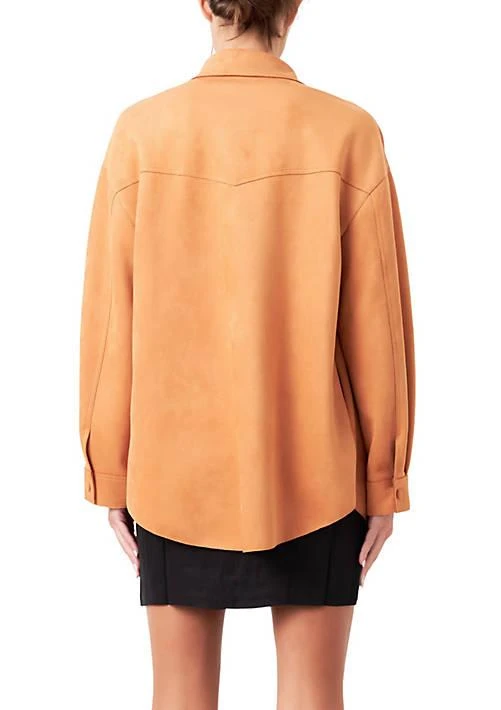 Grey Lab Lab Oversized Suede Shirt 2