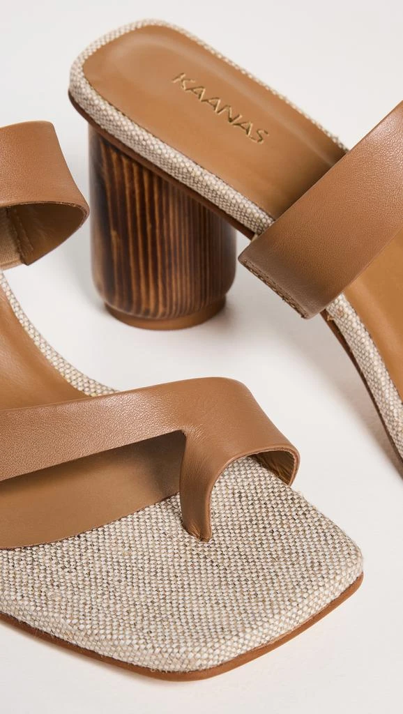 Kaanas Otto Toe Ring Strappy Chunky Heels 5