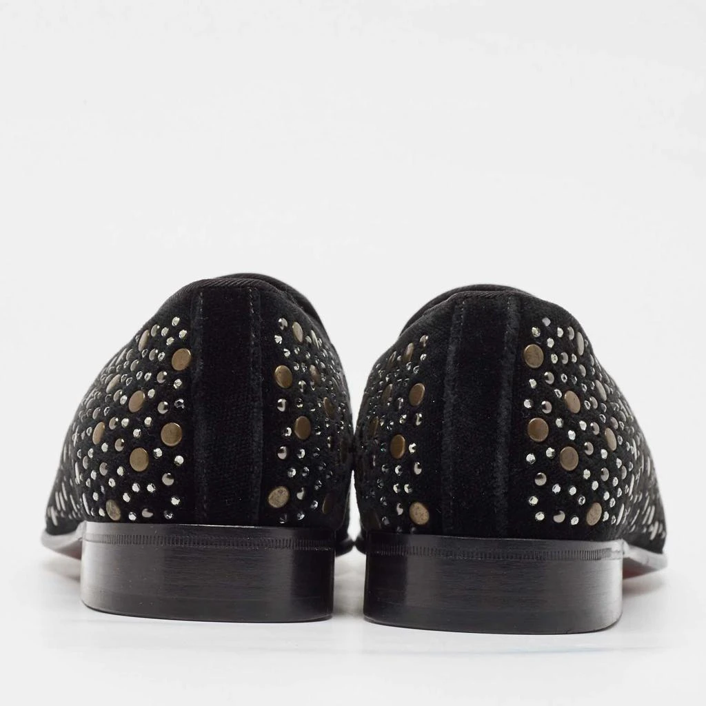 Dolce & Gabbana Dolce & Gabbana Black Suede Embellished Slip On Loafers Size 41 5