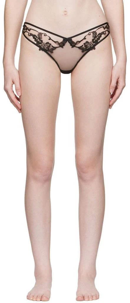 L'Agent by Agent Provocateur Black Nylon Briefs 1