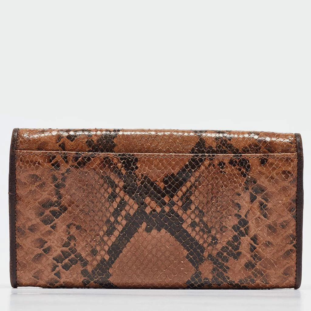 Longchamp Longchamp Multicolor Snakeskin Embossed Leather Continental Wallet 8