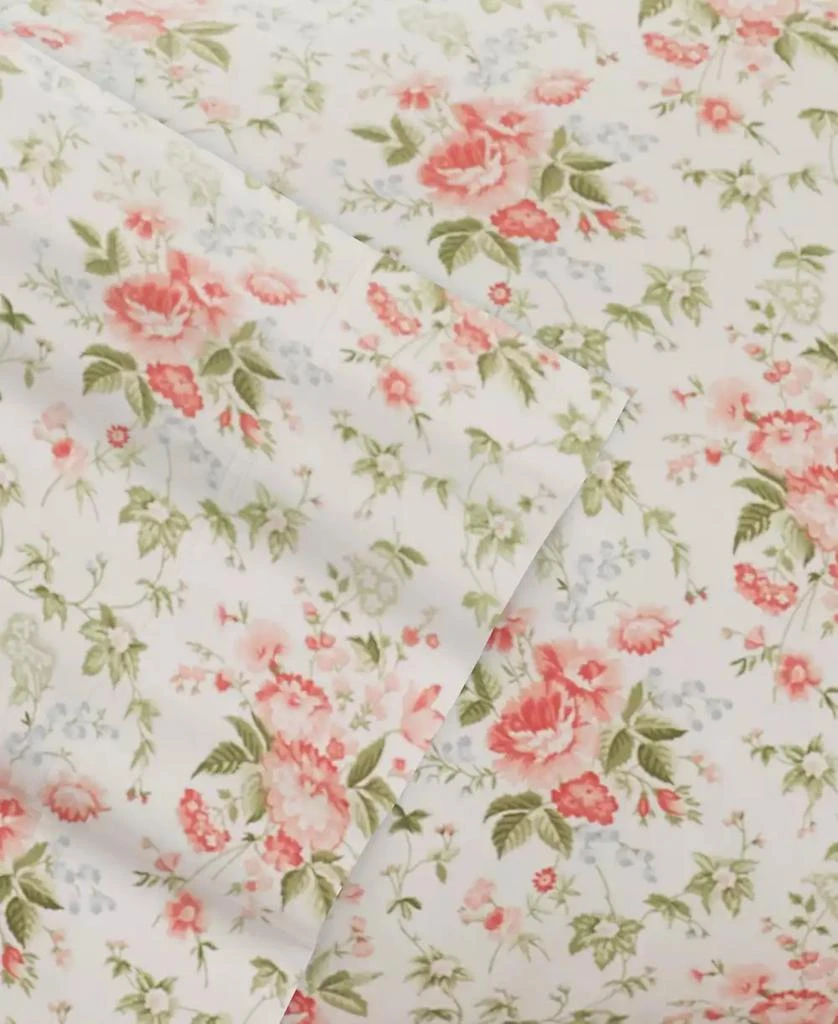 Laura Ashley Laura Ashley Marissa Cotton Percale 6-Pc. Sheet Set, Queen 4