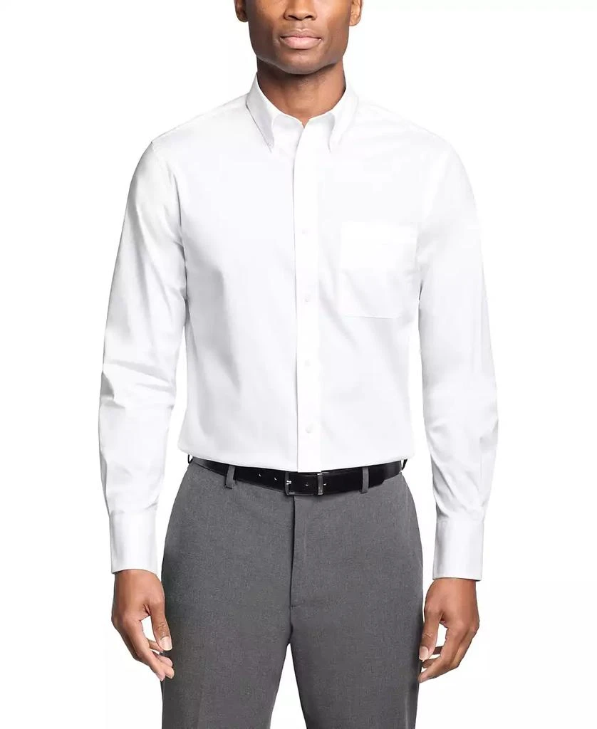 Tommy Hilfiger Men's Regular Fit Wrinkle Resistant Stretch Dress Shirt 1