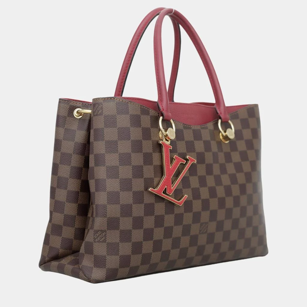 Louis Vuitton Louis Vuitton Red/Brown Canvas Damier Ebene LV Riverside Bag 5