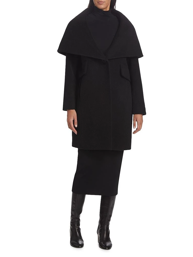 Mercer Collective Lori Cape-Hood Cocoon Coat 2