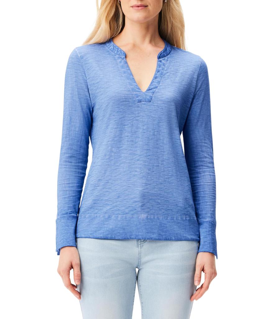 NIC+ZOE NZT Split Neck Long Sleeve Tee