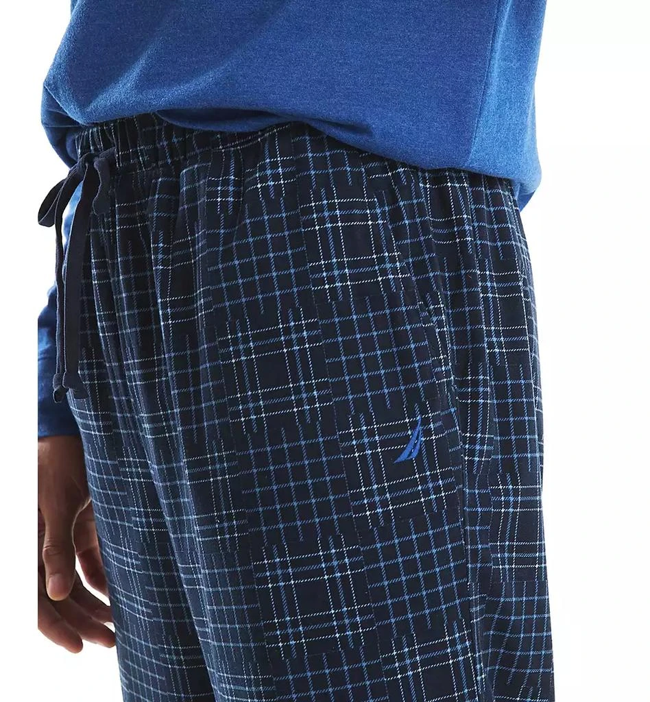 Nautica Men
s Fleece Patchwork Plaid Pajama Pants 3