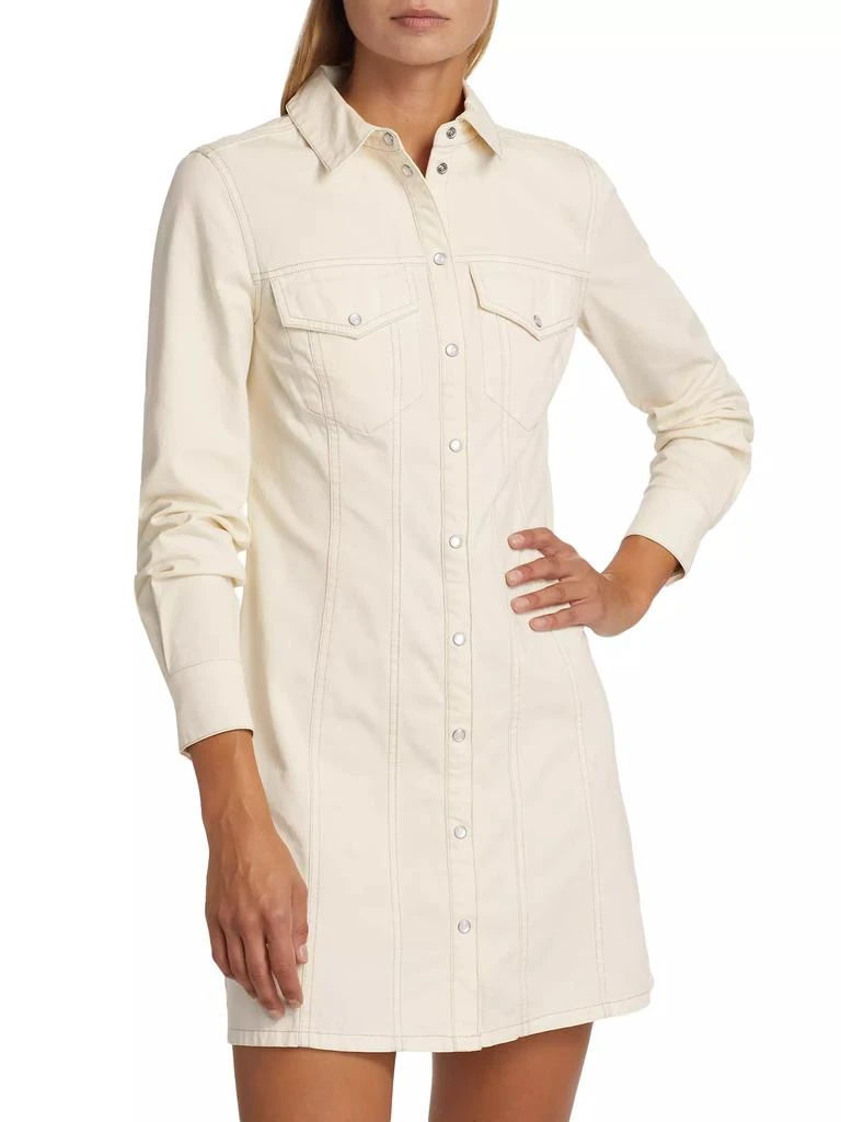 VERONICA BEARD Tami Seamed Denim Minidress 3