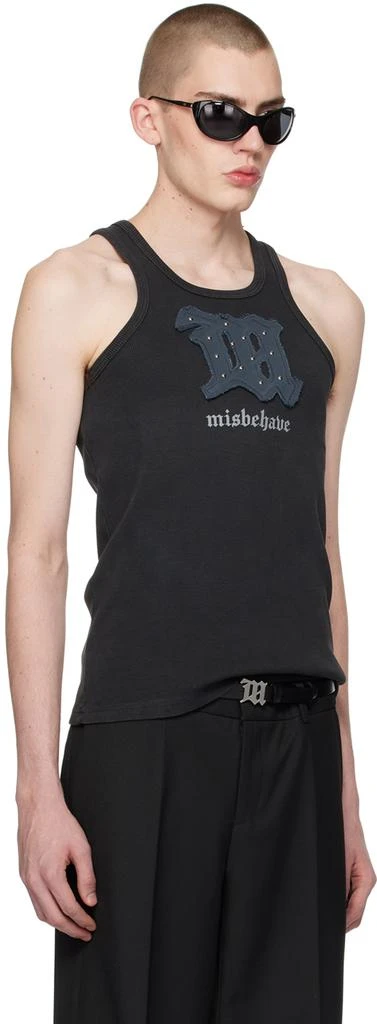 Misbhv Black Goth Tank Top 2