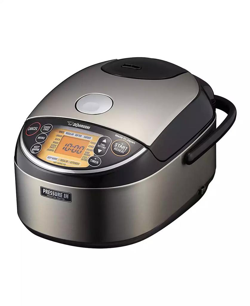 Zojirushi Np-Nwc10Xb Pressure Induction Heating Rice Cooker & Warmer (Black)