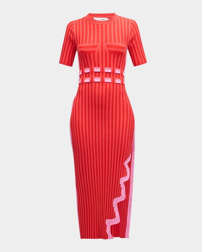 PH5 Jodie Pleated Asymmetric Wavy Long Dress 1