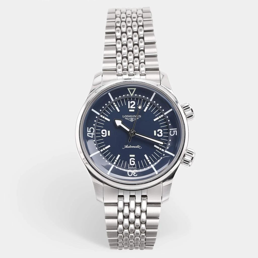 Longines Longines Blue Stainless Steel Legend Diver L3.764.4.90.6 Men's Wristwatch 39 mm 1