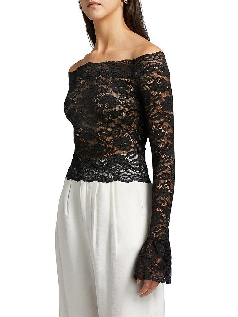 Ronny Kobo Maribeth Lace Off-The-Shoulder Top 4