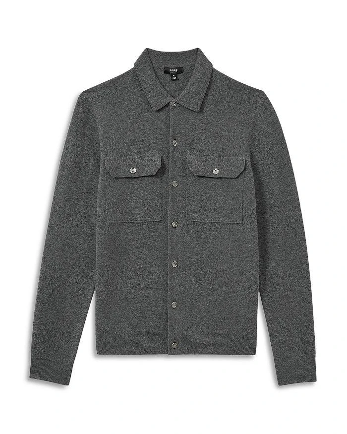 REISS Pisa Merino Wool Slim Fit Cardigan 5
