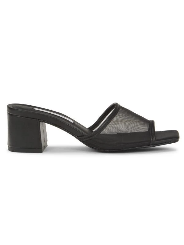Saks Fifth Avenue ​Mesh Block-Heel Slide Sandals Slippers